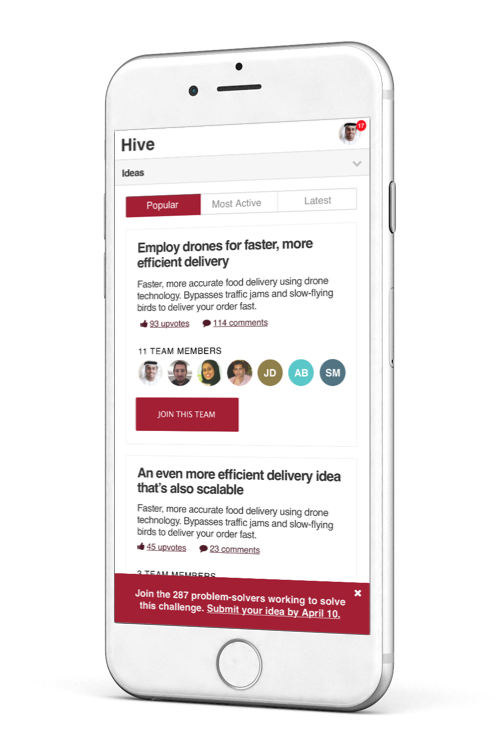 Hive mobile screen